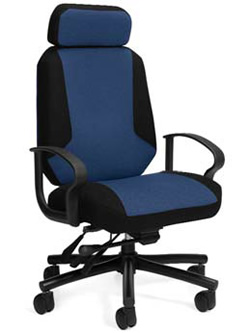 high back intensive use chair