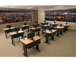 computer lab tables training room