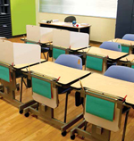 school computer desks - classroom