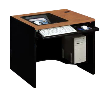 Recessed Monitor Desks For Training Rooms