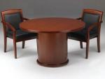 Round Conference Tables with Real Wood Finishes (Choice of Sizes and Colors)