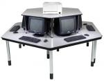 Computer Lab Desks for Individual or Group Learning