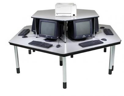 Computer Lab Desks for Individual or Group Learning