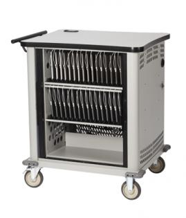 Mobile Tablet Cabinet Stores, Charges, and Syncs up to 32 iPads