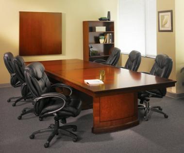 Conference Room Furniture: Wood Conference Table and Matching Accessories
